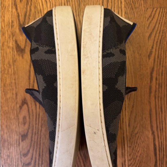 Rothy's The Original Slip On Sneaker Loafers Camo - Black and Gray Size 8 - Picture 5 of 10